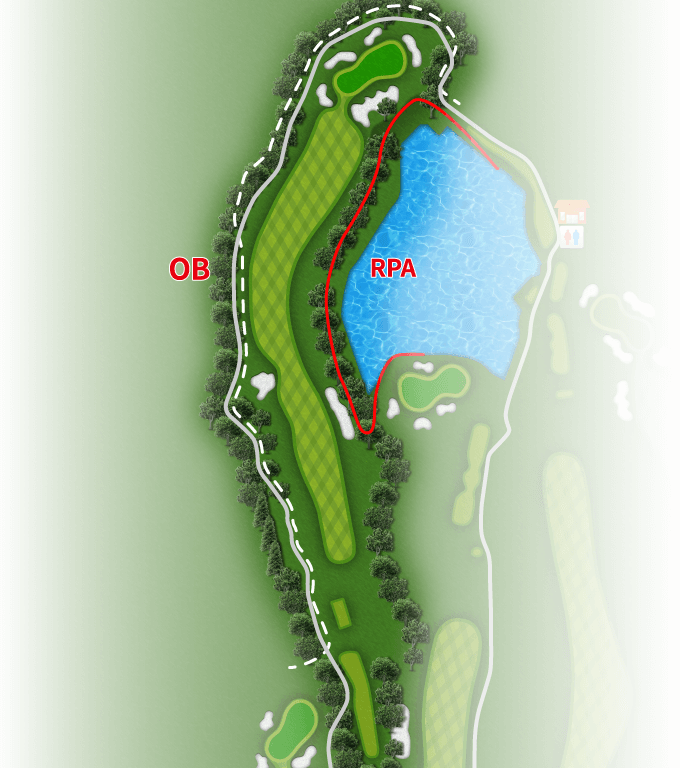 コースレイアウト Hole13