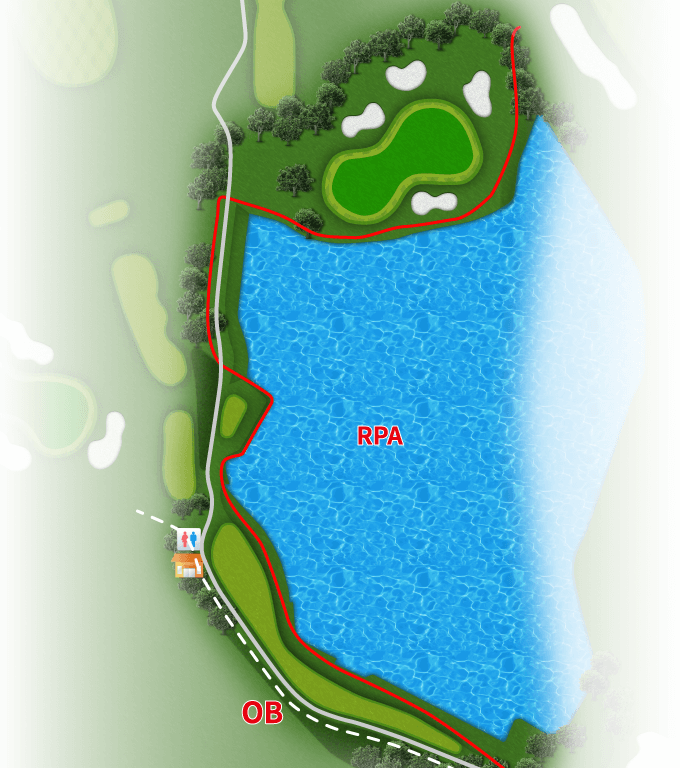 コースレイアウト Hole14