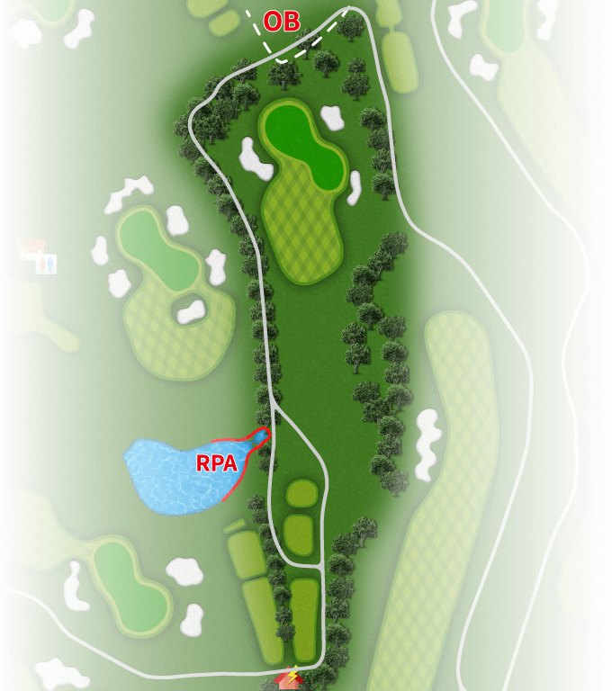 コースレイアウト Hole16