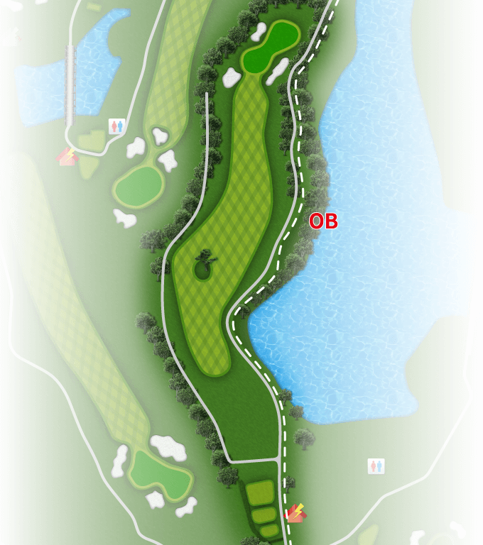 コースレイアウト Hole1