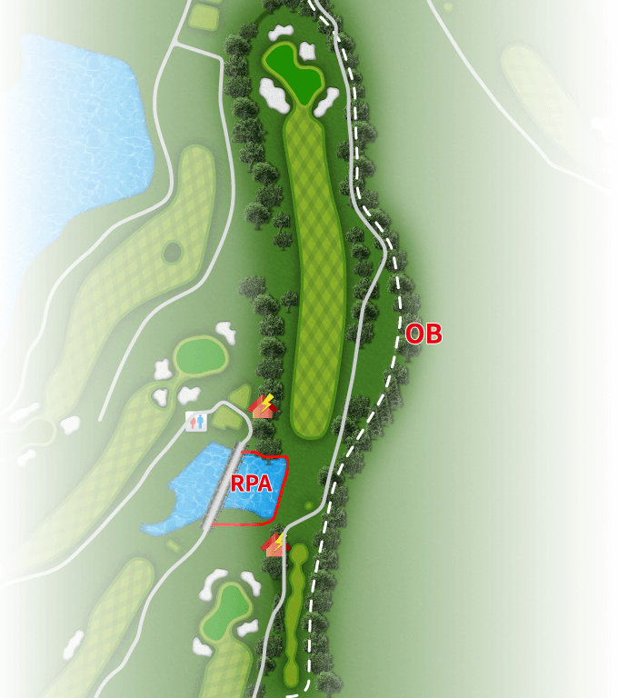 コースレイアウト Hole6