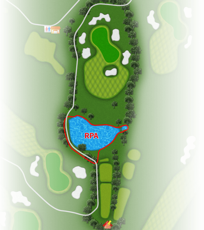 コースレイアウト Hole9